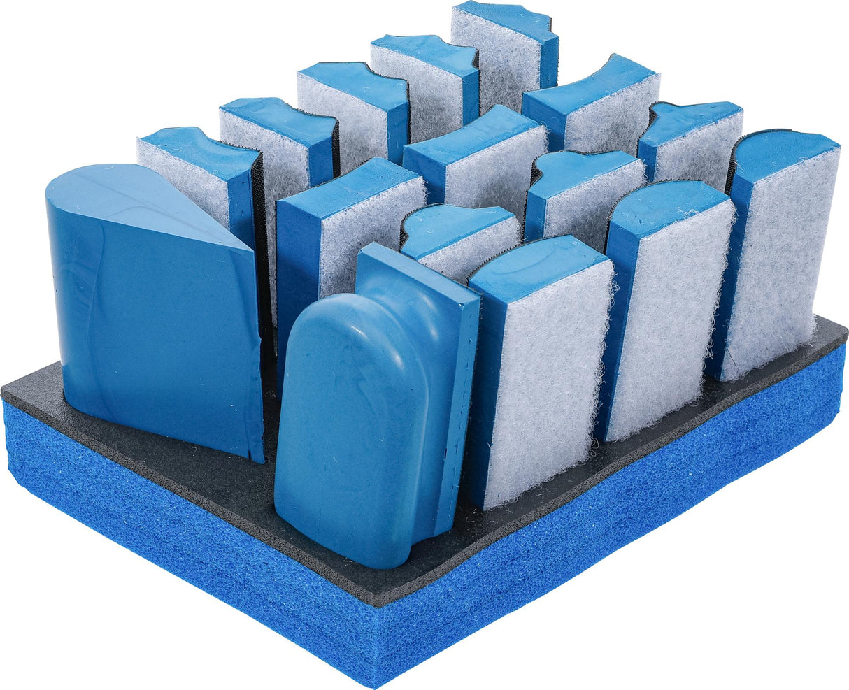 HOOK AND LOOP SANDING BLOCK SET | 16 PCS. (74365)