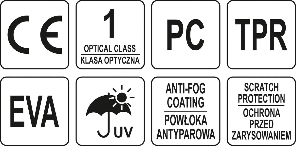 SAFETY GLASSES COMFORT+ TRANSPARENT (YT-73702)