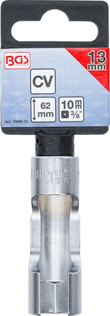 SPECIAL SOCKET, SLOTTED | 10 MM (3/8") DRIVE | 13 MM (70988-13)