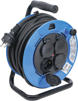 CABLE REEL | 25 M | 3 X 1.5 MM² | 4 SOCKET OUTLETS WITH SEALING CAP | IP 44 | 3500 W (3375)