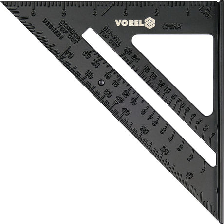ALUMINIUM TRIANGLE RULER  WITH A FOOT (18377)