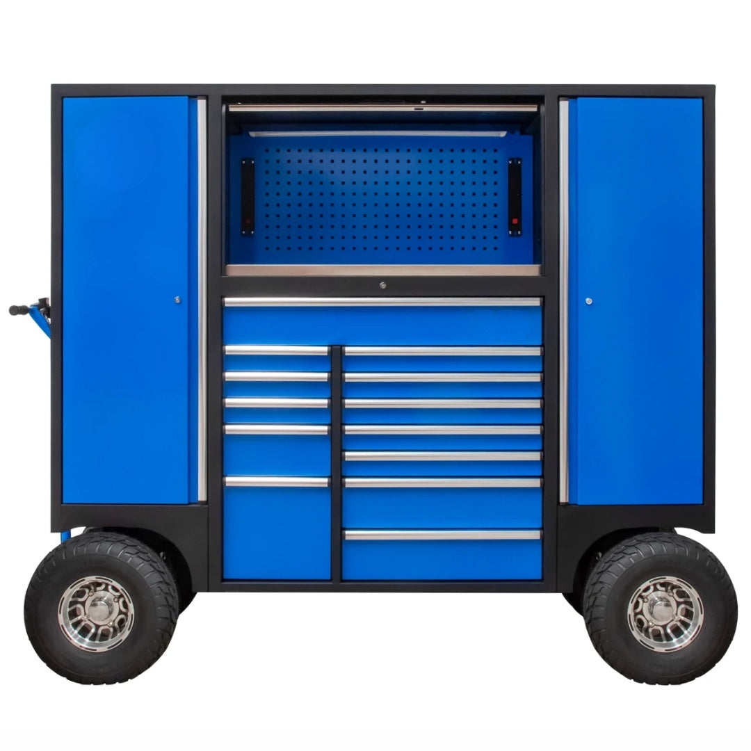 TOOL CABINET ON WHEELS | 13 DRAWERS | MOBILE EQUIPMENT ON WHEELS | BLUE (419900B)