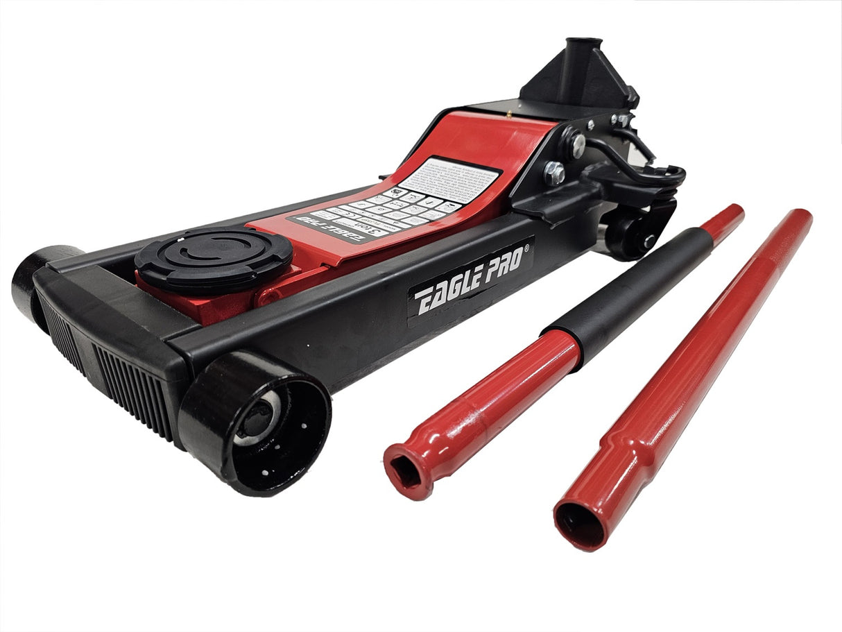 LOWERED JACK WITH WHEELS | DOUBLE PISTON | QUICK LIFTING | 85- 510 MM | 3.0 T (FLJ35P)