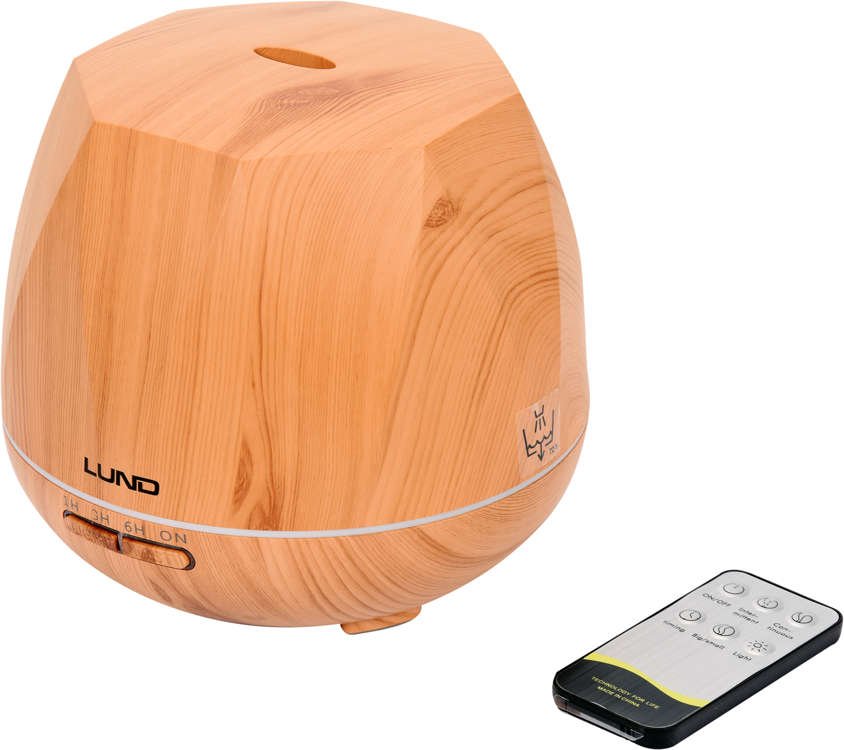 AROMA DIFFUSER 500ML, LIGHT WOOD, REMOTE (66903)