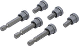BIT SET WITH DEPTH STOP | FOR PLASTERBOARD | 6.3 MM (1/4") DRIVE | CROSS SLOT PH 2 | 6 PCS. (50406)