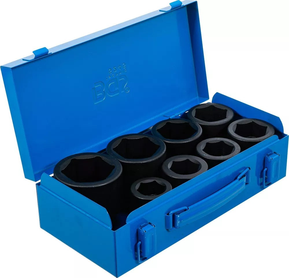 IMPACT SOCKET SET, HEXAGON | 25 MM (1") DRIVE | 27 - 50 MM | 8 PCS. (5245)