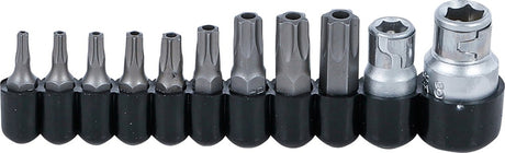 Ruuvikärkisarja | 10 mm (1/4") / 10 mm (3/8") | T-Star terällä (Torx) | 11 kpl (786)