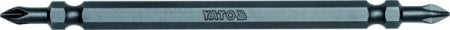 BIT CROSS DOUBLE-ENDED 1/4"X110 MM, SIZE PH1-PH1, S2 20 PCS. (YT-7888)