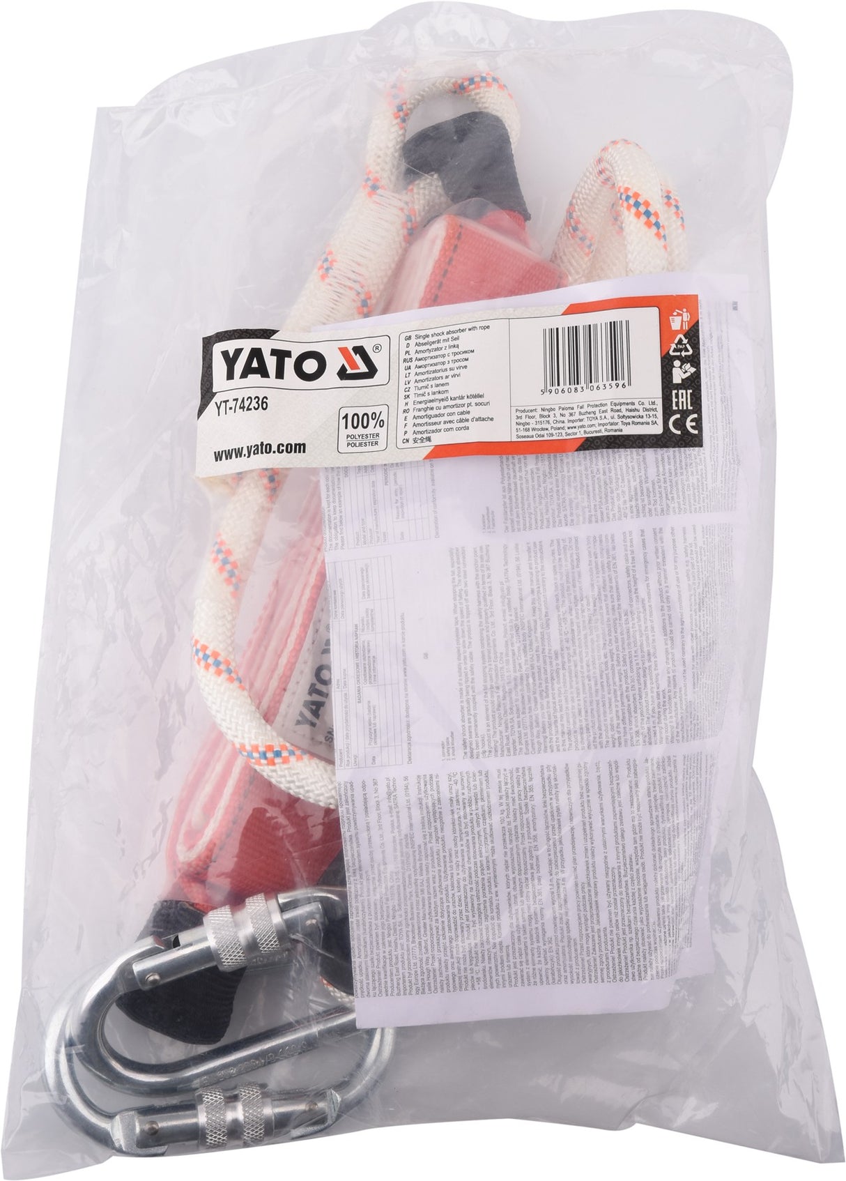 LANYARD W/ 2 HOOKS 1,8M (YT-74236)