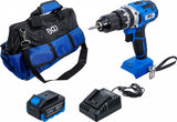 CORDLESS IMPACT DRILL SET | BRUSHLESS | 65 NM | 18 V | WITH RECHARGEABLE BATTERY AND QUICK CHARGER (7397)