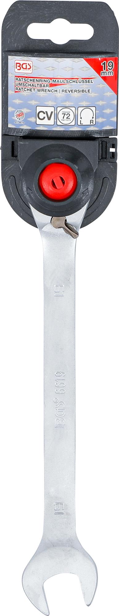 RATCHET COMBINATION WRENCH | REVERSIBLE | 19 MM (6619)