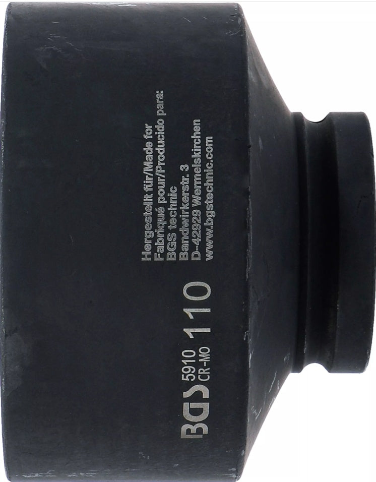 IMPACT SOCKET, HEXAGON | 25 MM (1") DRIVE | 110 MM (5910)