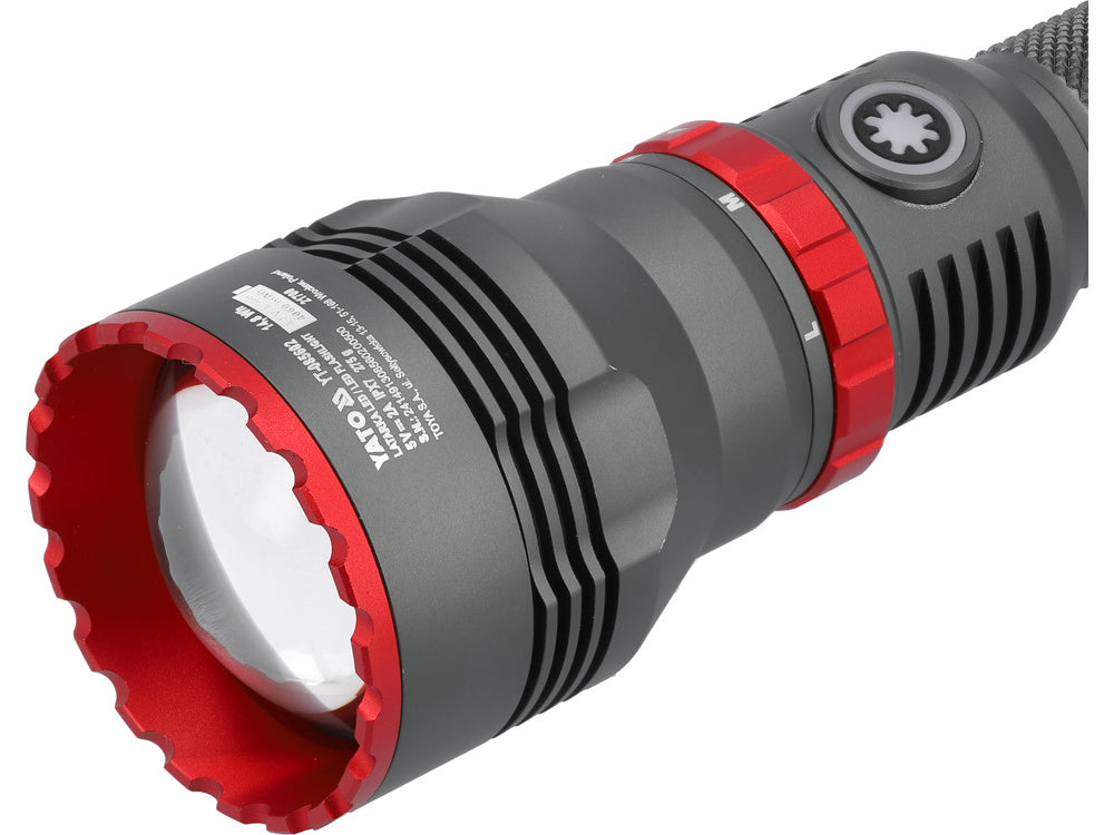 RECHARGEABLE FLASHLIGHT 10W 1000LM IPX7 (YT-085602)