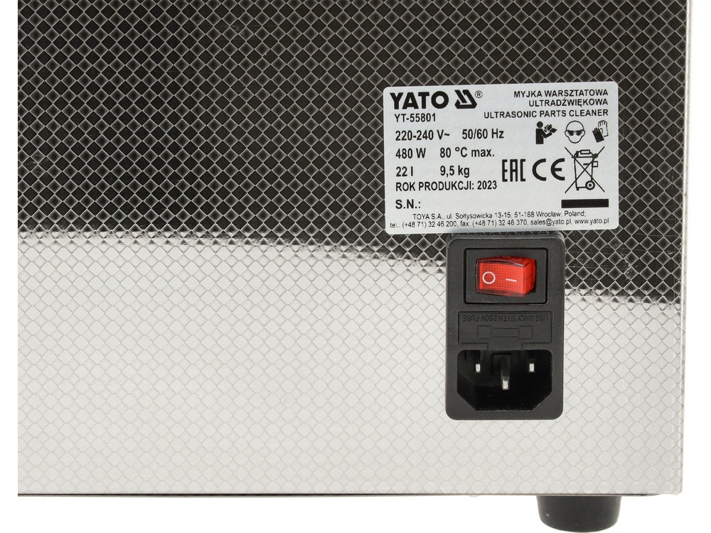 ULTRASONIC CLEANER 22L (YT-55801)