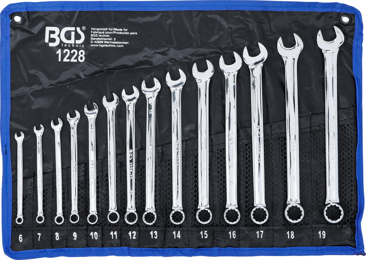 COMBINATION SPANNER SET | EXTRA LONG | 6 - 19 MM | 14 PCS. (1228)