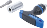 MULTI SOCKET WITH ADAPTOR SET | WITH RATCHET T-HANDLE, REVERSIBLE | 3 PCS. (92540)