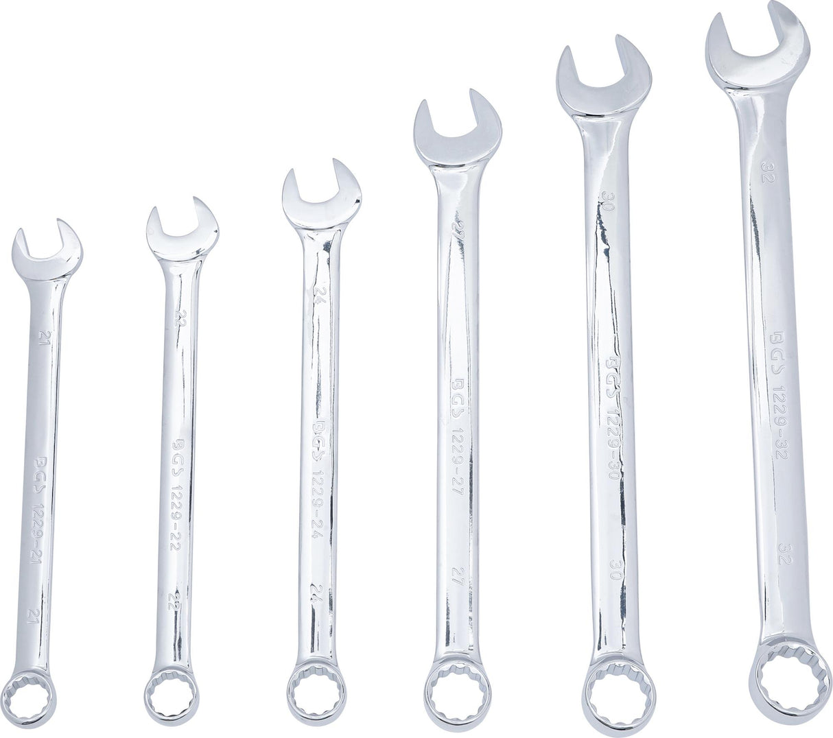 COMBINATION SPANNER SET | EXTRA LONG | 21 - 32 MM | 6 PCS. (1229)