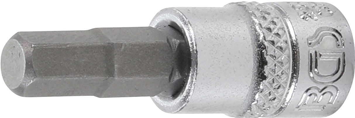 BIT SOCKET | 6.3 MM (1/4") DRIVE | INTERNAL HEXAGON 6 MM (2500)