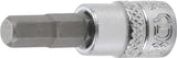 BIT SOCKET | 6.3 MM (1/4") DRIVE | INTERNAL HEXAGON 6 MM (2500)
