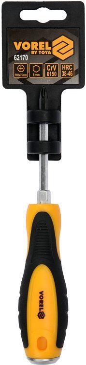 GO-THROUGH SCREWDRIVER HEX PH1X75MM (62170)