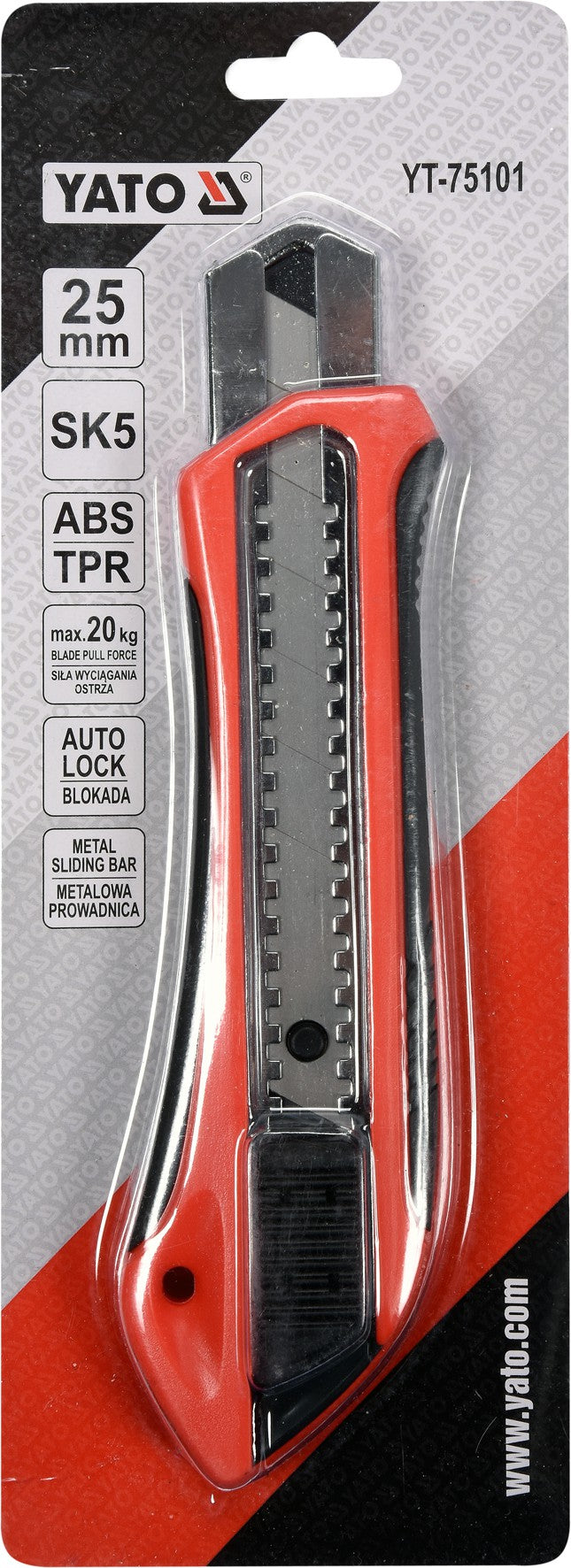 UTILITY KNIFE 25MM (YT-75101)