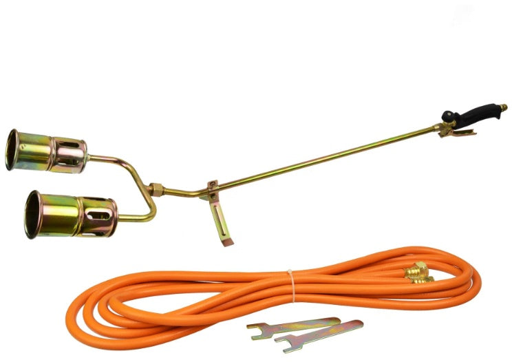 LONG GAS BURNER WITH HOSE AND 2 TORCHES (AB0282)