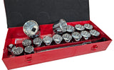 SOCKET AND WRENCH SET 12-POINT | 25 MM (1") | 36 - 80 MM | 22 PCS. (SS122)