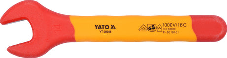 INSULATED OPEN-END WRENCH FOR ELECTRICIAN 14 MM VDE (YT-20958)