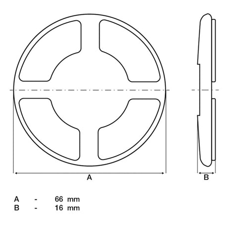 SPARE RUBBER FOOT SMALLER | BGS 7875 (7875-2)