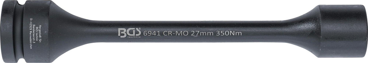 TORSION IMPACT SOCKET, HEXAGON | 25 MM (1") DRIVE | 27 MM | 350 NM (6941)