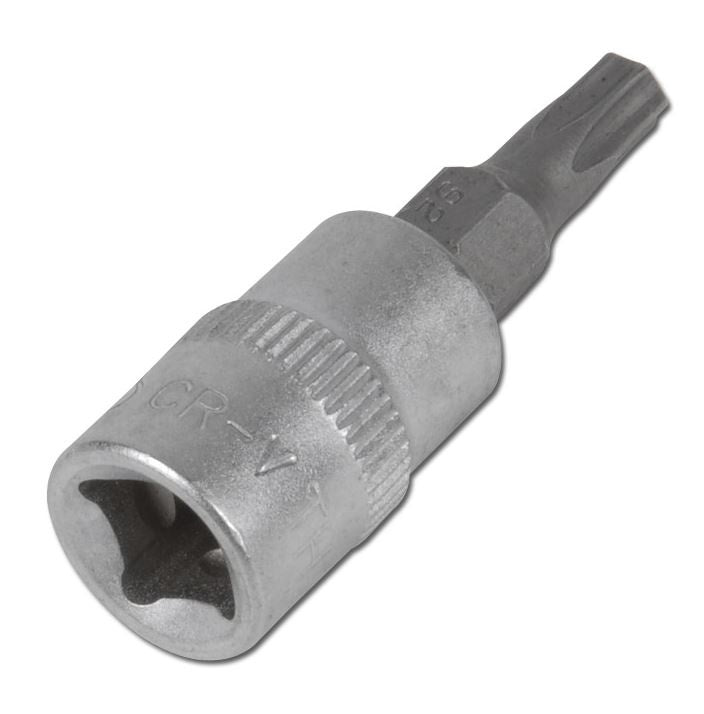 BIT PRESSED INTO 1/4" SOCKET T25 WITHOUT HOLE (VG-14BT25)
