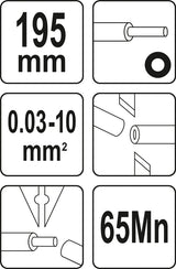 AUTOMATIC WIRE STRIPPER 0.03-10 MM2 (YT-22753)