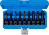IMPACT BIT SOCKET SET | 12.5 MM (1/2") DRIVE | T-STAR (FOR TORX) T20 - T70 | 9 PCS. (5480)