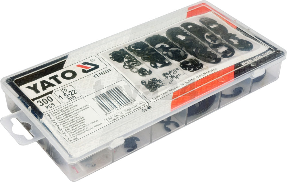 300 PCS E-RING CIRCLIPS ASSORTMENT (YT-06884)