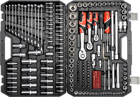 SOCKET SET 1/4", 3/8" & 1/2" 216PCS (YT-38841)