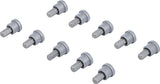 BIT SET WITH DEPTH STOP | FOR PLASTERBOARD | 6.3 MM (1/4") DRIVE | CROSS SLOT PH 2 | 10 PCS. (50408)