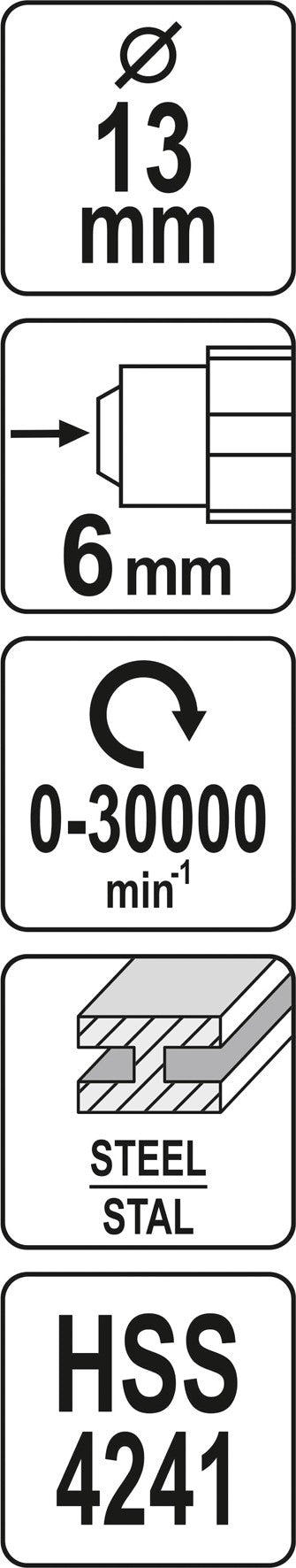 ARC WITH ROUND HEAD ROTARY FILE HSS (YT-61716)
