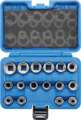 SOCKET SET, 12-POINT | 12.5 MM (1/2") DRIVE | 8 - 24 MM | 16 PCS. (2226)