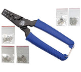 CRIMPING TOOL FOR CABLE END SLEEVES | INCL. 150 CABLE TERMINALS | 175 MM (1430)