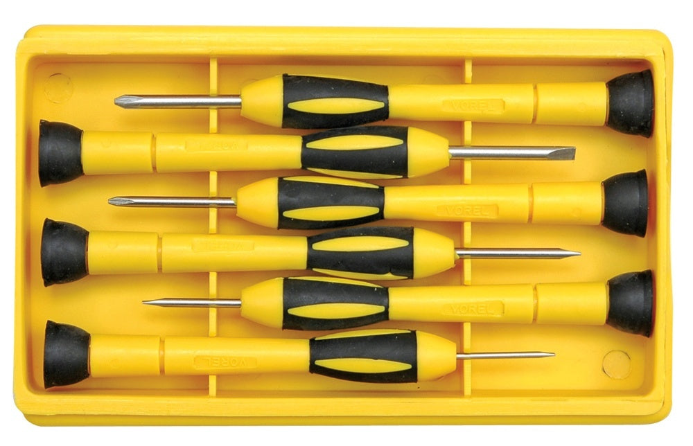 PRECISION SCREWDRIVER SET C.V. 6PCS (64553)