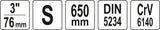 PIPE WRENCH S 3.0" (YT-22183)