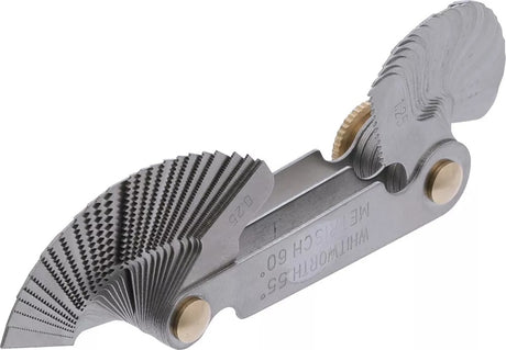 TWIN SCREWPITCH GAUGE, 52 BLADES | METRIC 0.25 - 6.0 MM, WHITWORTH 4G - 62G (3069)