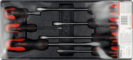 PVC TRAY WITH 7PCS SLOTTED SCREWDRIVERS (YT-5535)