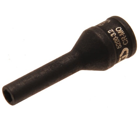 TWIST OFF SOCKET FOR GLOW PLUG ELECTRODE | 6.3 MM (1/4") DRIVE | 3.2 MM (5290-3.2)