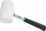 RUBBER HAMMER | METAL HANDLE | WHITE HEAD | Ø 48 MM | 250 G (70139)
