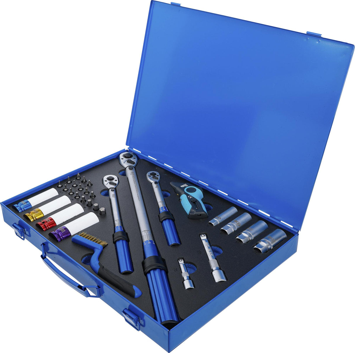 TORQUE WRENCH SET | 6.3 MM (1/4"), 10 MM (3/8"), 12.5 MM (1/2") | 31 PCS. (74305)