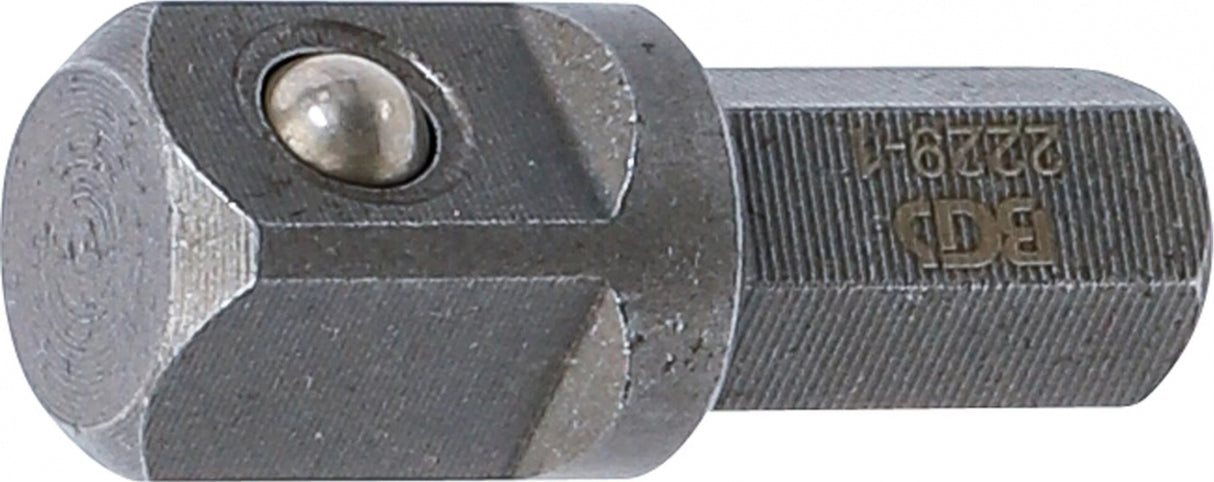 BIT RATCHET ADAPTOR | EXT. HEXAGON 8 MM (5/16") - EXT. SQUARE 10 MM (3/8") | 30 MM (2229-1)
