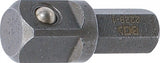 BIT RATCHET ADAPTOR | EXT. HEXAGON 8 MM (5/16") - EXT. SQUARE 10 MM (3/8") | 30 MM (2229-1)