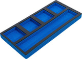 TOOL TRAY 1/3, EMPTY: 5 STORAGE COMPARTMENTS | 408 X 189 X 32 MM (74362)