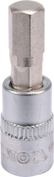 SOCKET BIT HEX 1/4" 7MM L37MM (YT-04374)